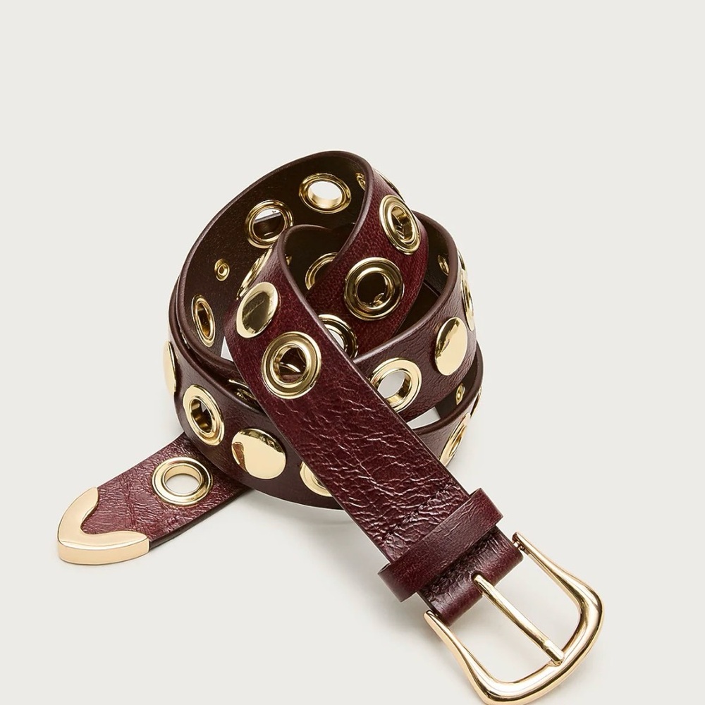 J Crew Grommet Belt in Italian Leather sz XL